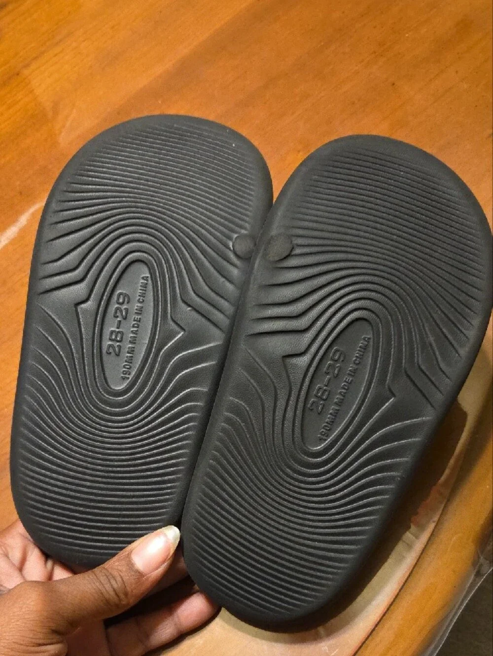 Kids Black Slide Sandals for Everyday Play